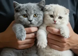 بررسی کامل تفاوت گربه بریتیش و اسکاتیش