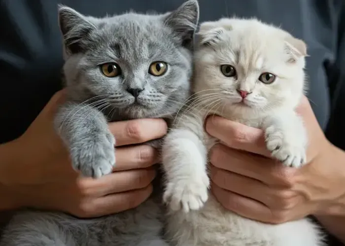 بررسی کامل تفاوت گربه بریتیش و اسکاتیش